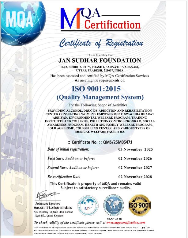 ISO certificate